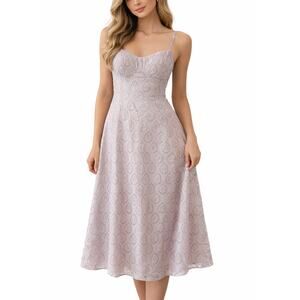 REFORMATION Women's Purple Tessie Easter Midi Dress Size 4